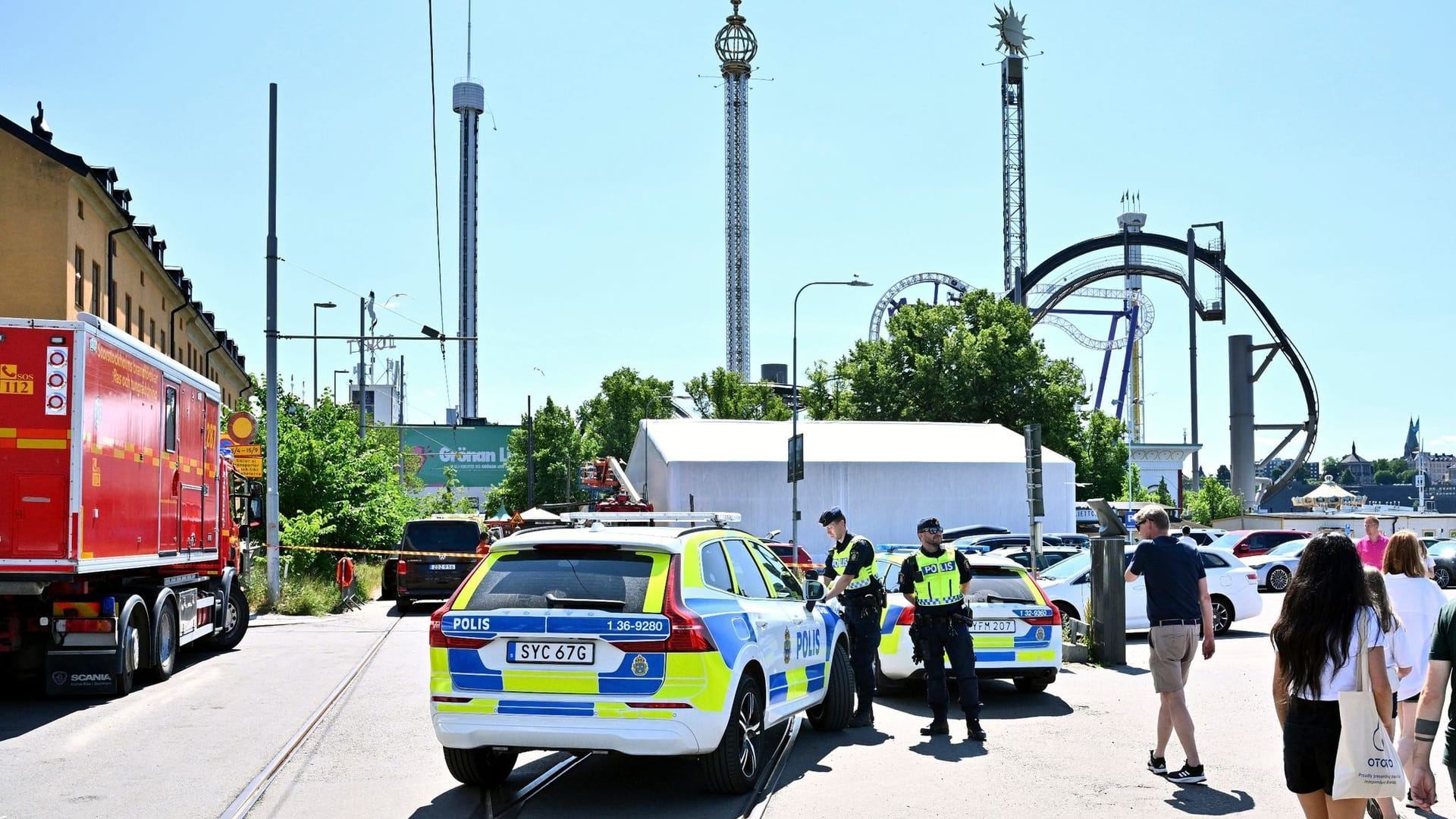 Unfall in schwedischem Vergnügungspark