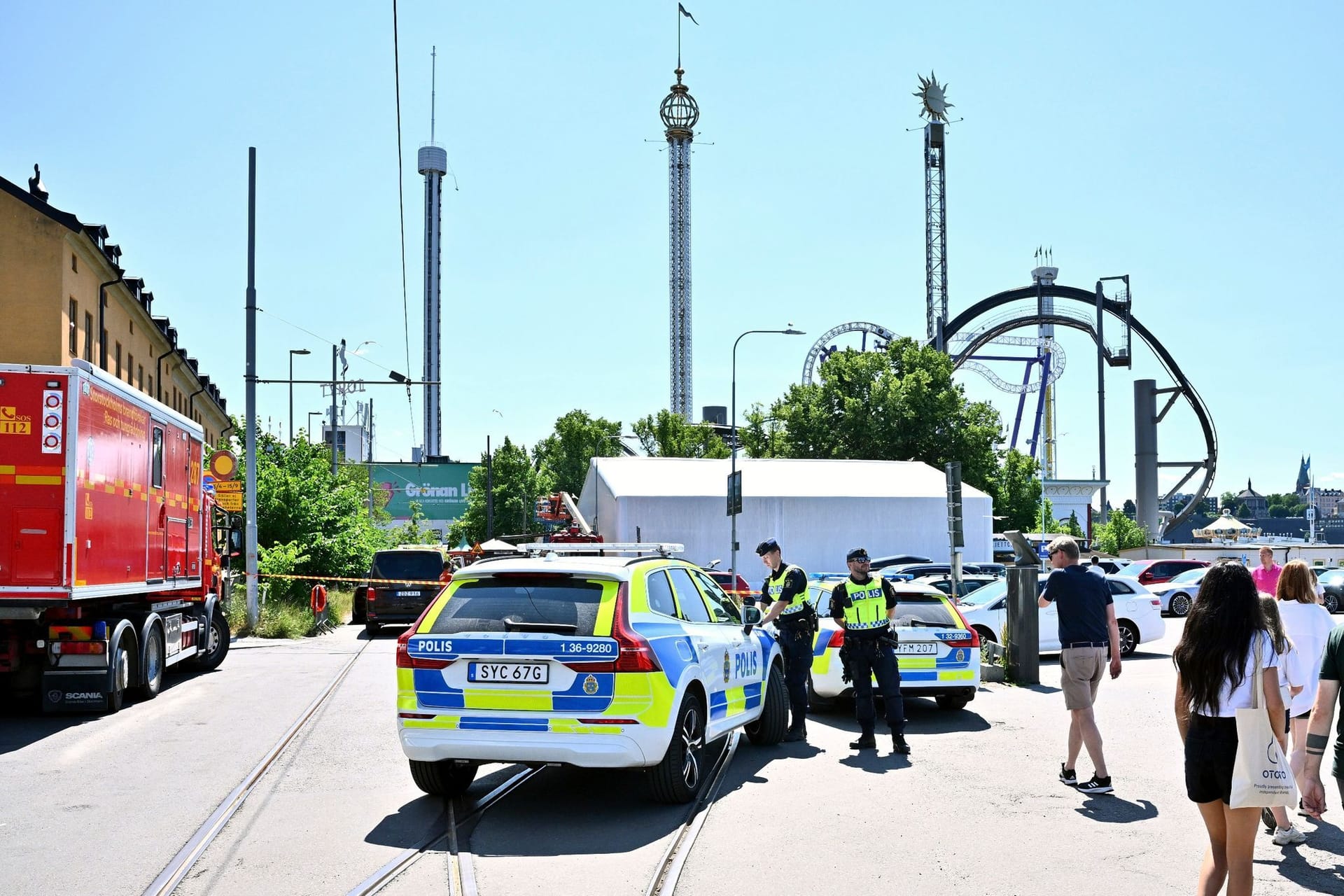Unfall in schwedischem Vergnügungspark