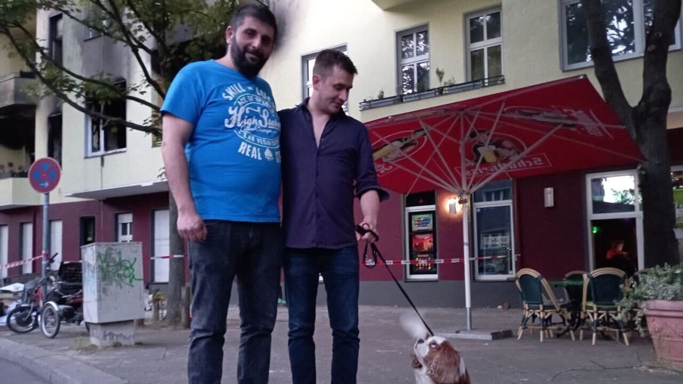 Murat Köse, Joachim Münch und Hund Bibo: "Murat sollte das Bundesverdienstkreuz bekommen."