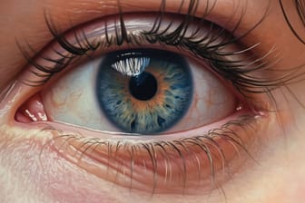 Blaue Augen: Menschen mit einer hellen Iris neigen zu anderen Augenerkrankungen als Dunkeläugige.