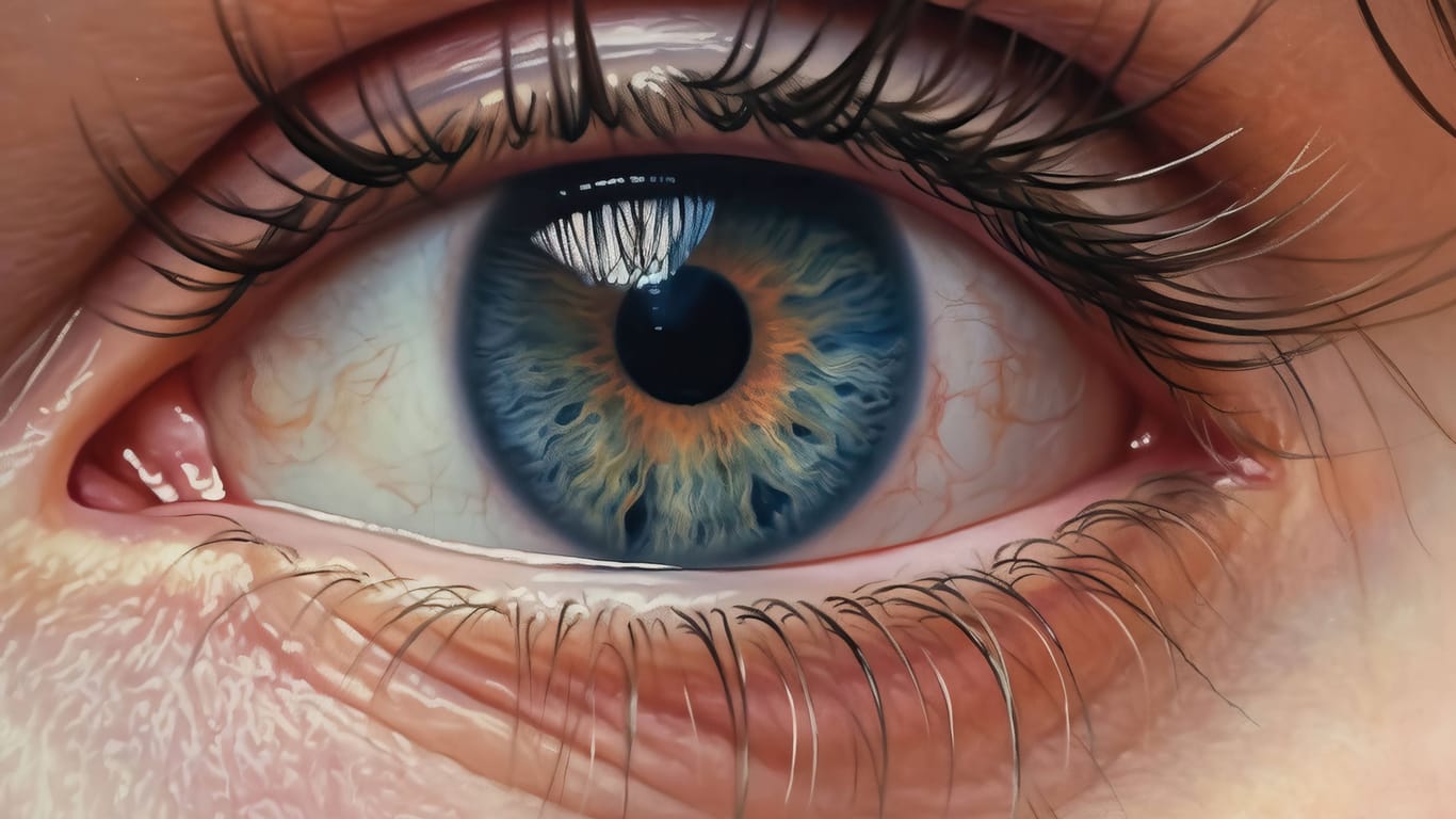 Blaue Augen: Menschen mit einer hellen Iris neigen zu anderen Augenerkrankungen als Dunkeläugige.