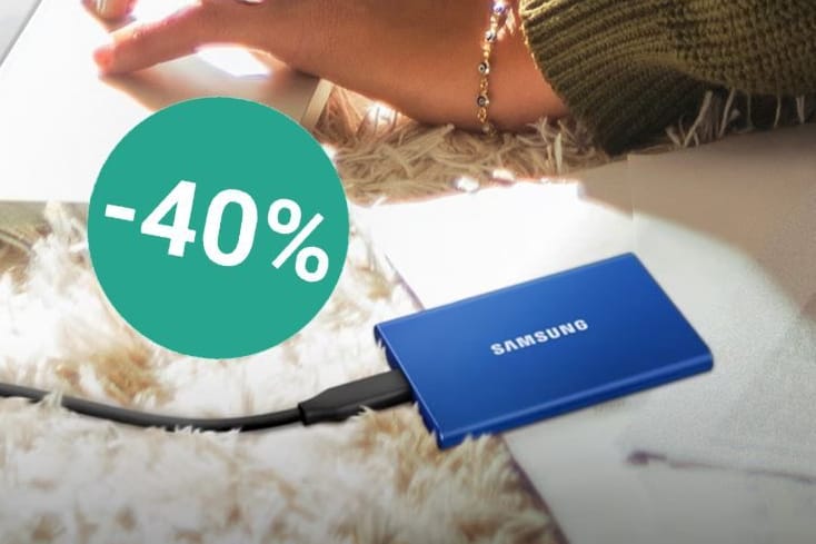 Amazon-Angebot: Die SSD-Festplatte von Samsung besitzt ein Terabyte Speicherplatz und ist heute so günstig wie noch nie.