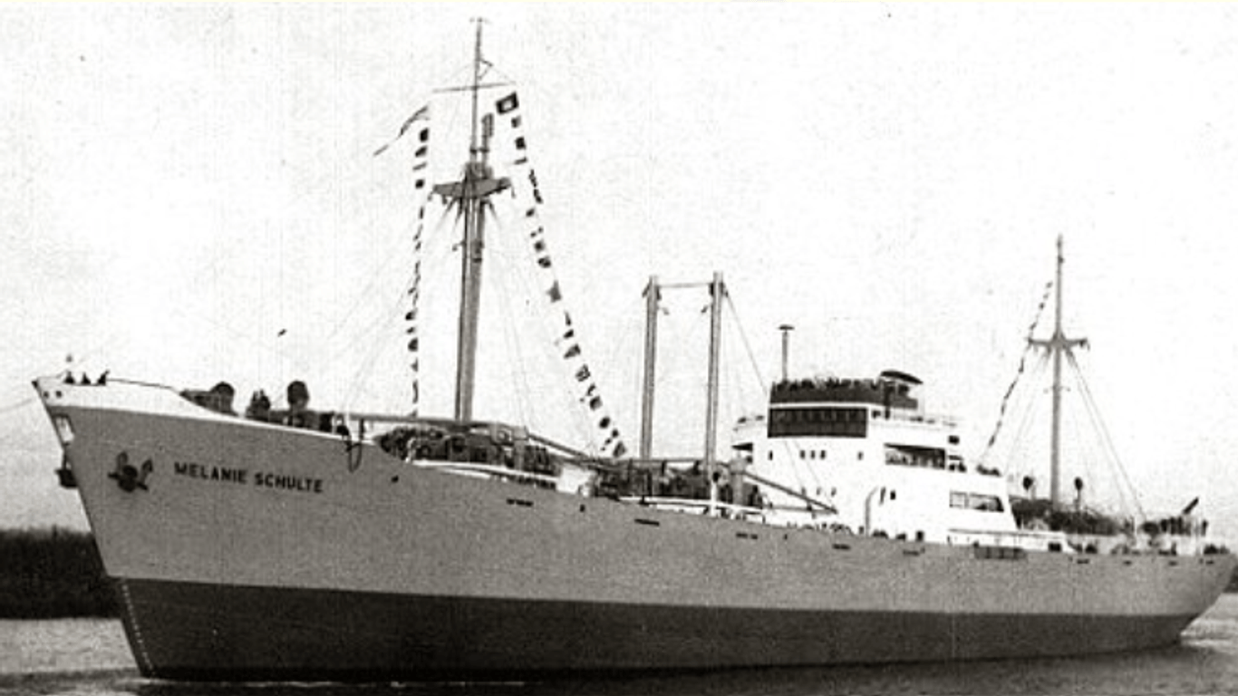Aufnahme der "Melanie Schulte" (Archivfoto): Der Frachter war mit Erz beladen und auf dem Weg von Norwegen an den Golf von Mexiko.