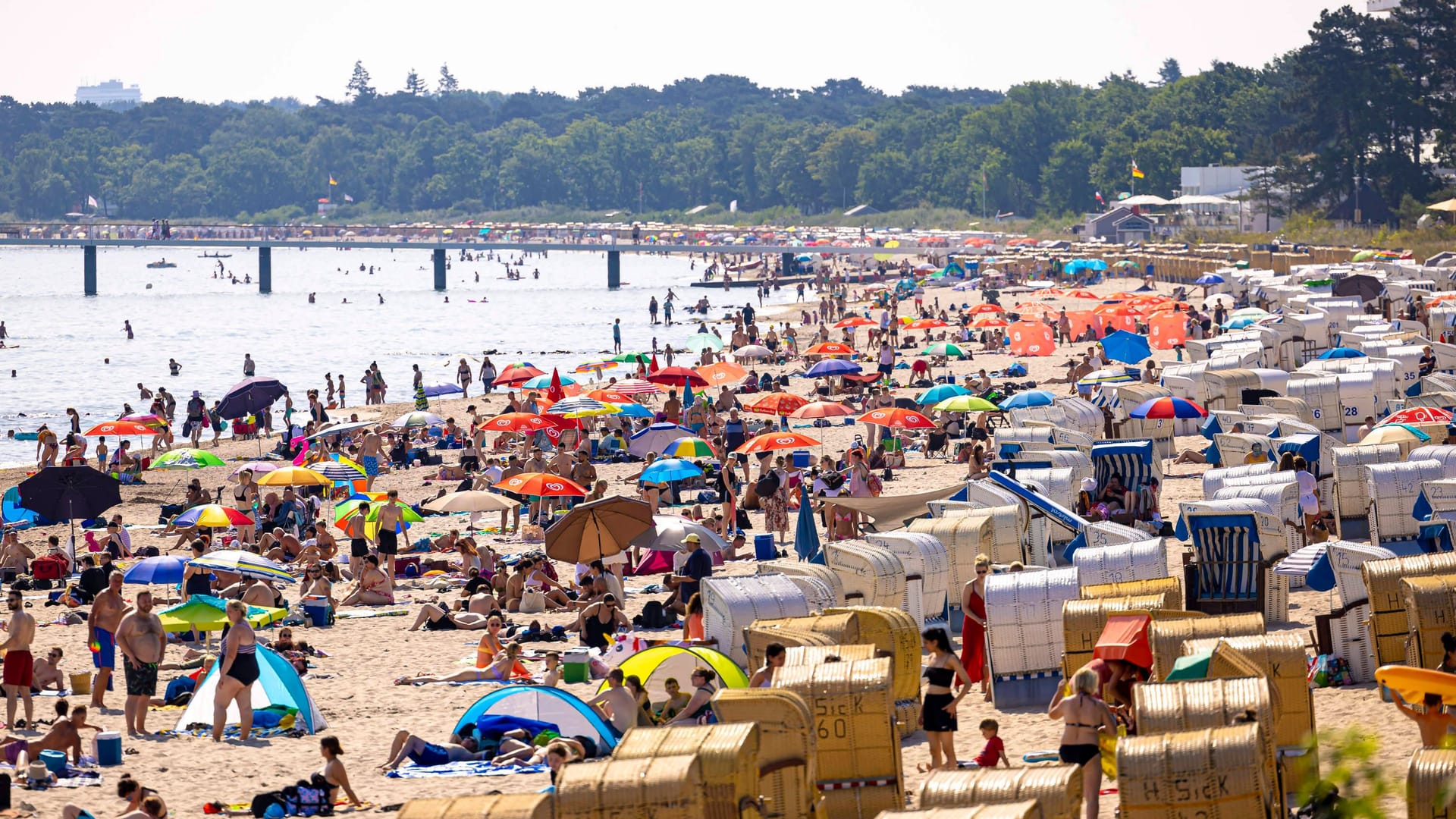 Der Timmendorfer Strand: Bei schönem Wetter kann es hier besonders voll werden.