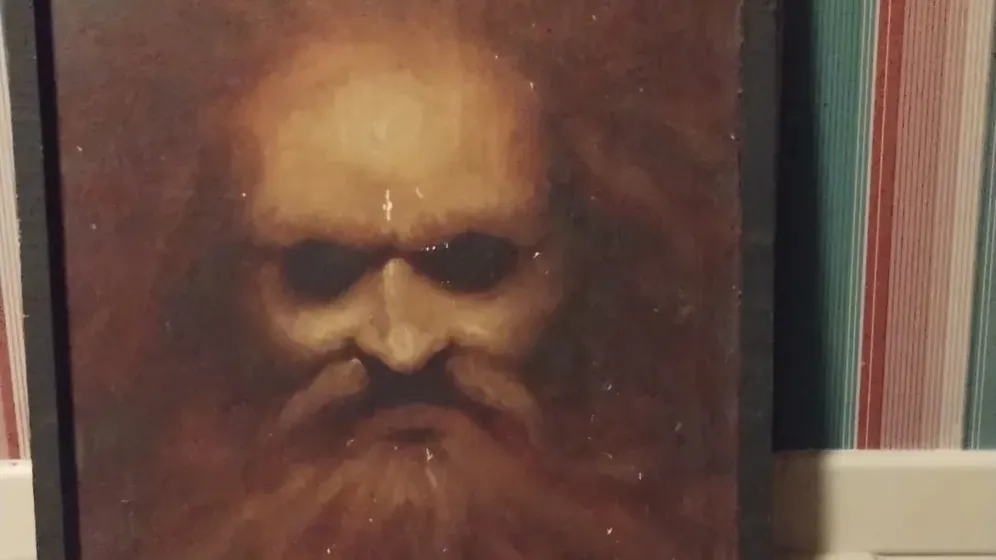 "Alter Mann namens Energie": Dieses Gemälde will eine Frau in ihrem Haus gefunden haben.