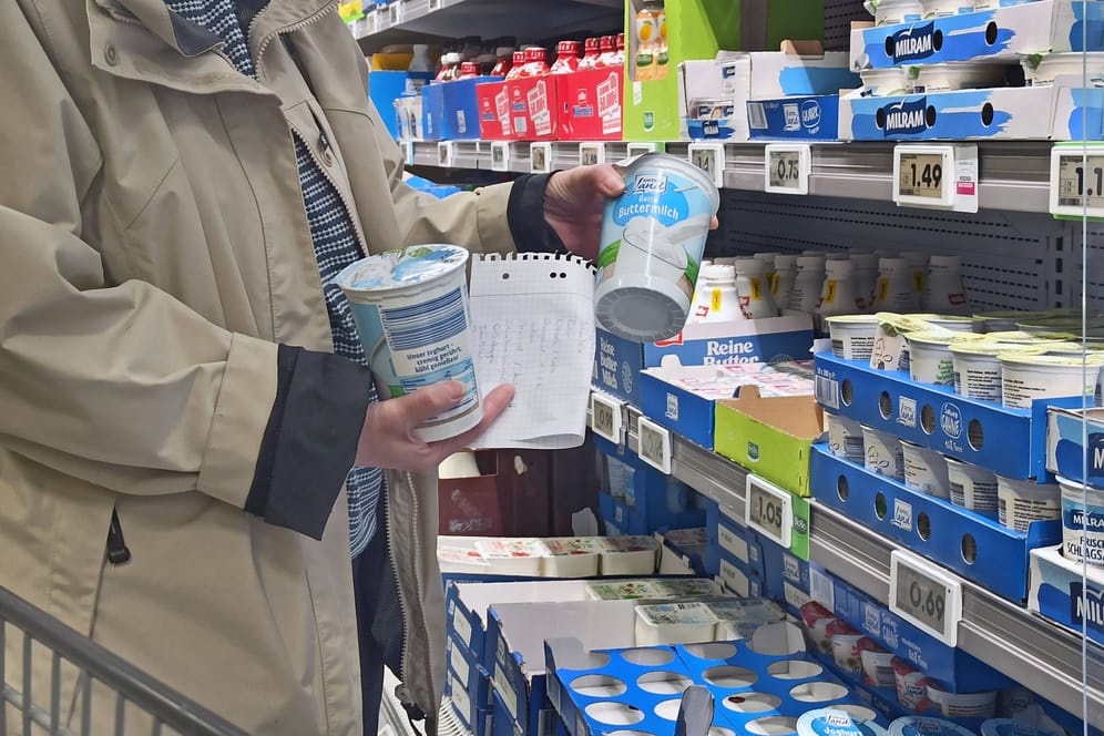 Milchprodukte im Supermarkt: Bald könnten die Preise wieder sinken.