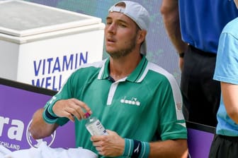 Jan-Lennard Struff beim Turnier in Halle: Der 33-Jährige muss für Wimbledon passen.