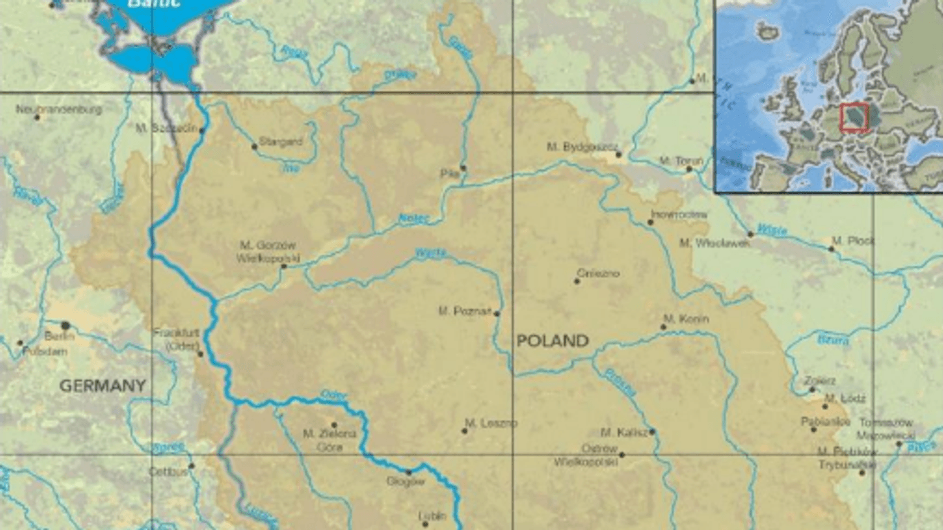 Karte aus einem EU-Bericht: Der 900 Kilometer lange Fluss gilt als stark bewirtschaftet.