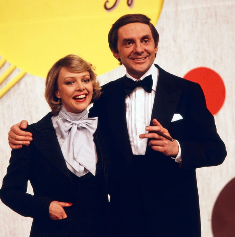 Barbara Schöne im Jahr 1979 mit Harald Juhnke.