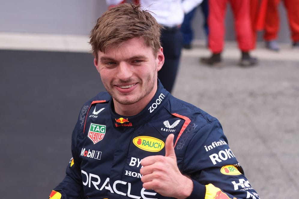 Max Verstappen nach dem Qualifying in Barcelona: Der Niederländer sicherte sich seine nächste Pole Position der aktuellen Saison.