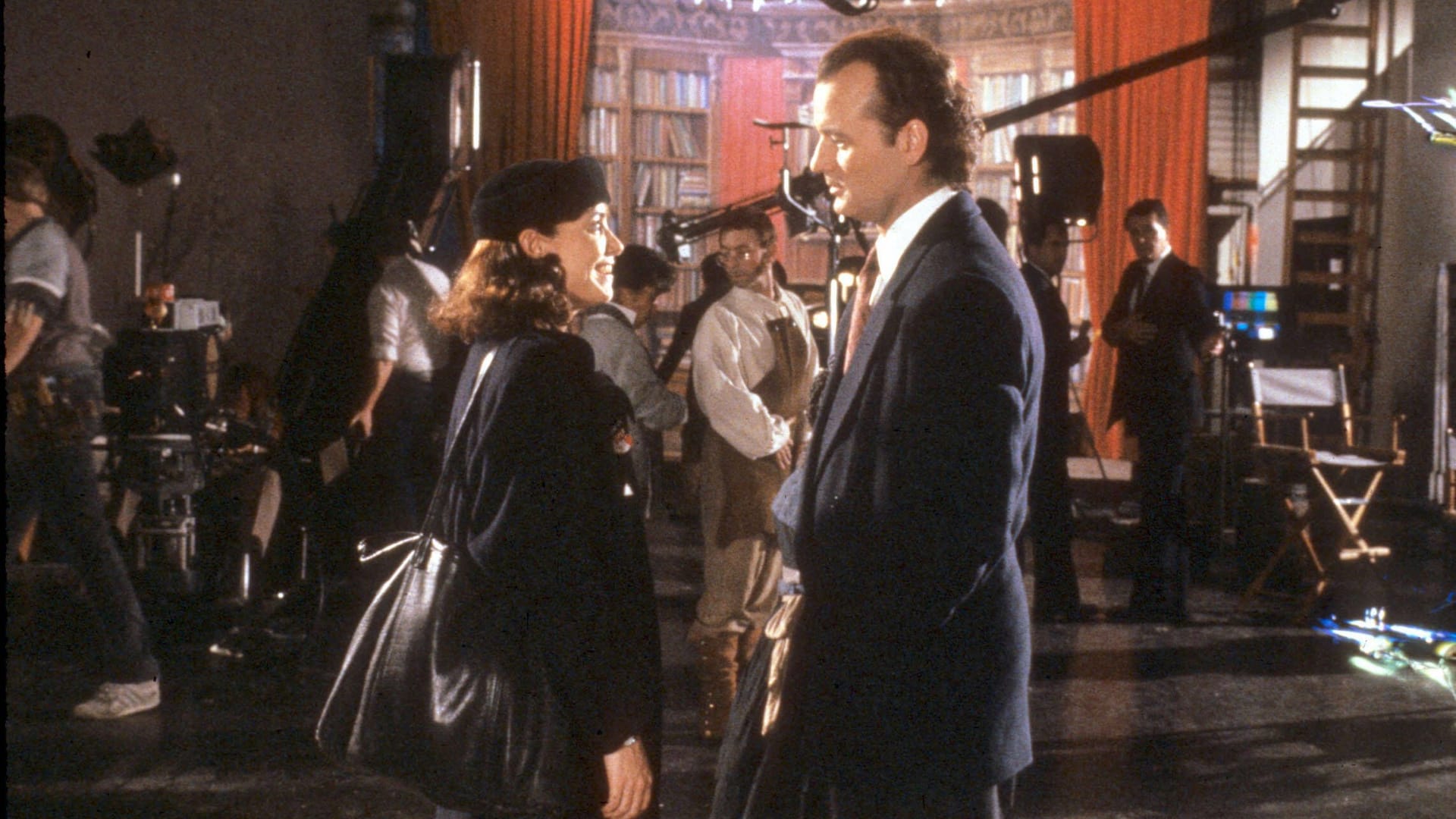 Karen Allen und Bill Murray in die "Weihnachtsgeschichte" von 1988.