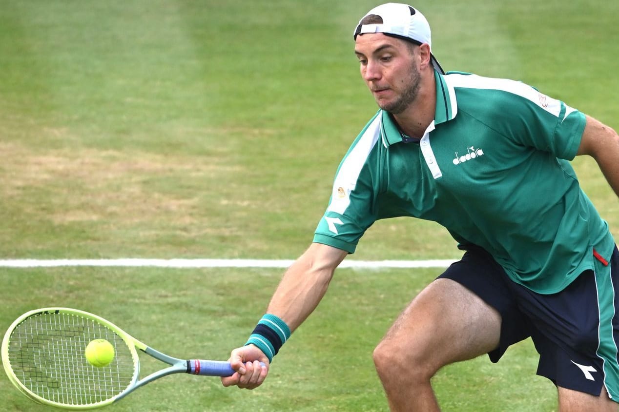 Ohne Glück: Jan-Lennard Struff im Finale gegen Francis Tiafoe.