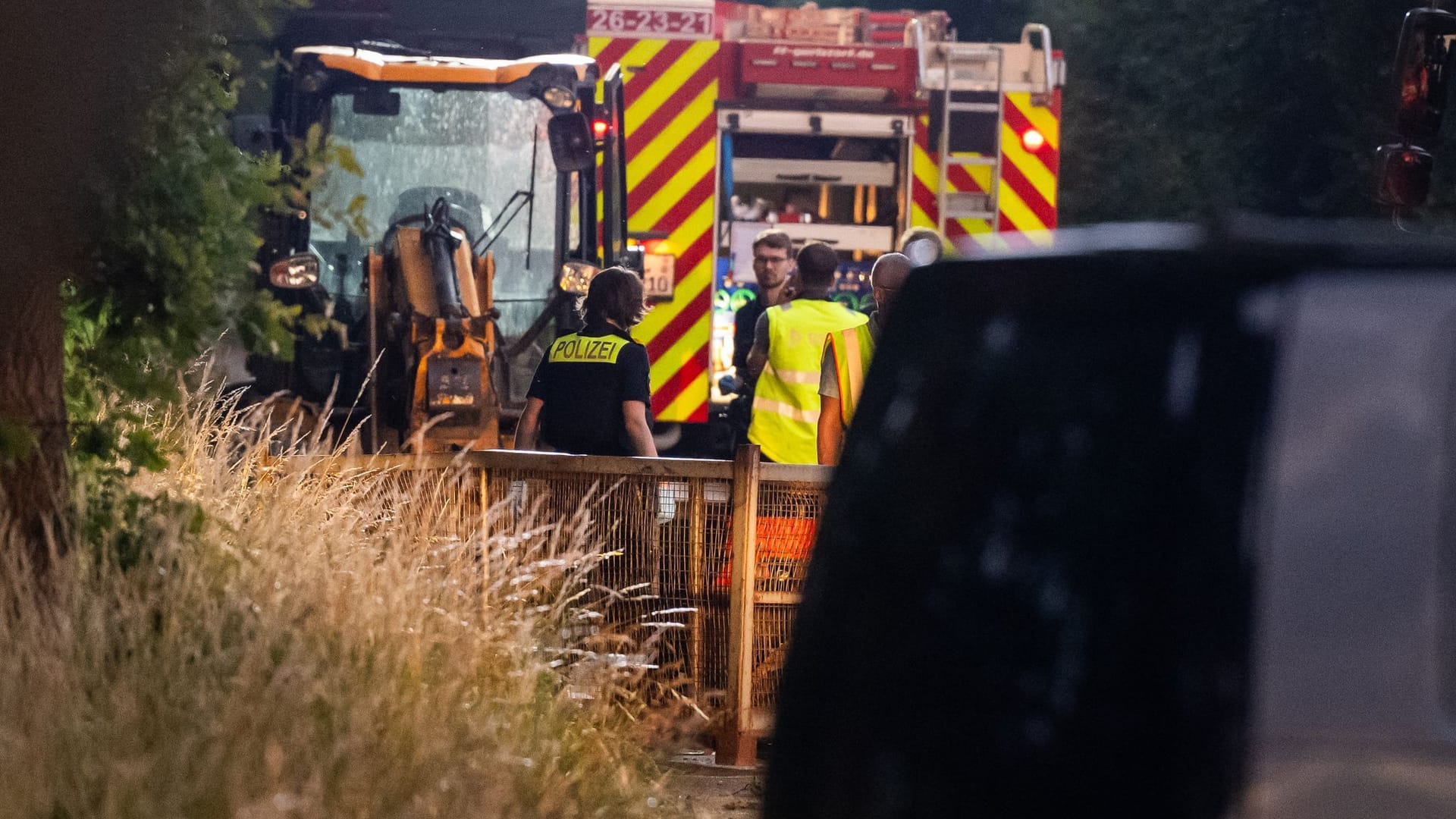 Baggerunfall im Landkreis Harburg