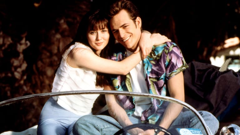 Shannen Doherty und Luke Perry: Die beiden spielten in den Neunzigerjahren gemeinsam in "Beverly Hills, 90210".