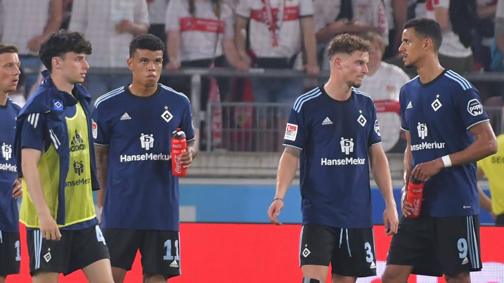 Enttäuschte Hamburger: Im Relegations-Rückspiel braucht der HSV ein großes Comeback, wenn er doch noch in die Bundesliga aufsteigen will.