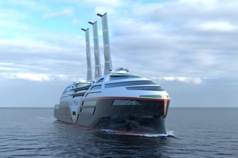 Ein Schiff im Meer: So soll das erste emissionsfreie Schiff aussehen.