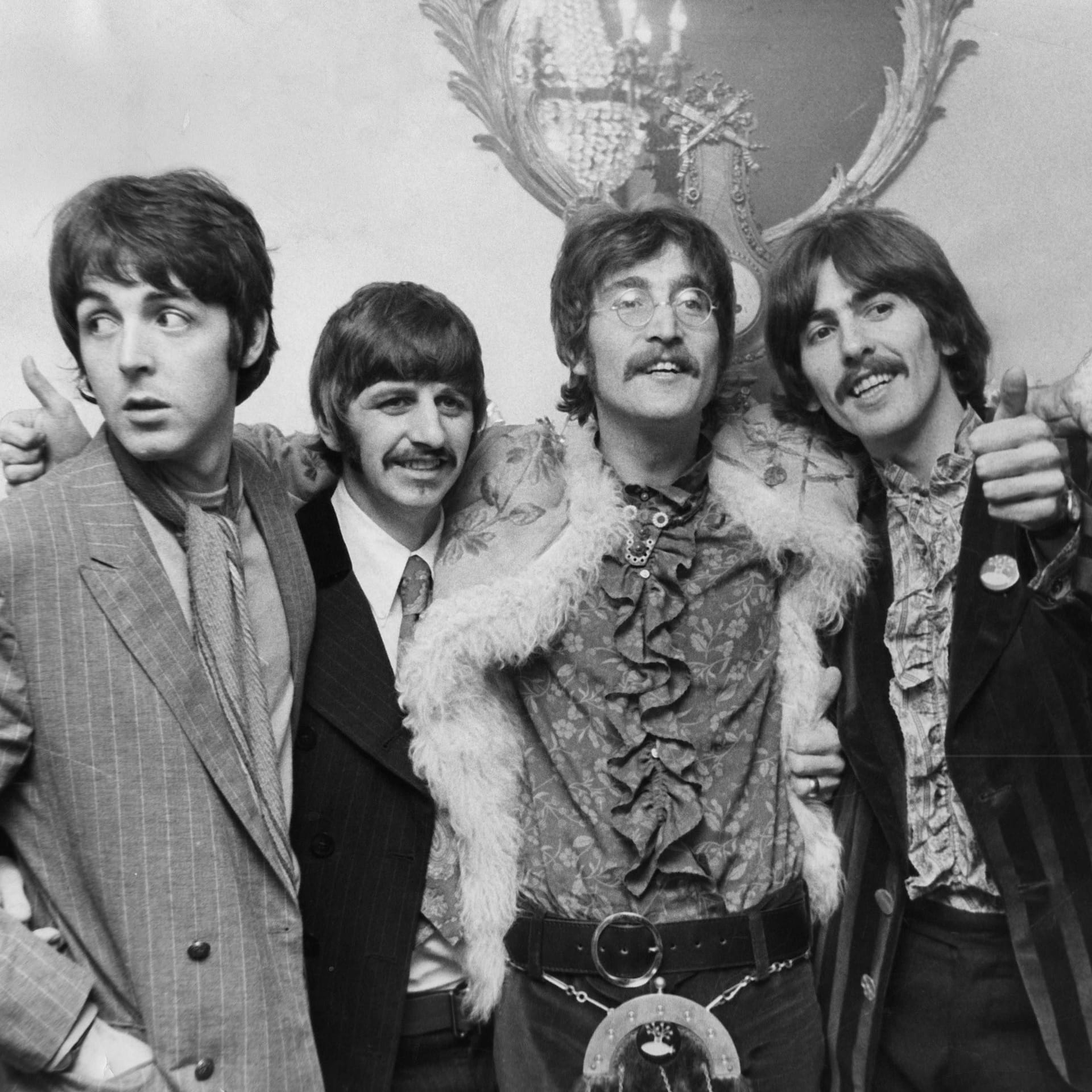 The Beatles 1967 (v.l.): Paul McCartney, Ringo Starr, John Lennon und George Harrison.