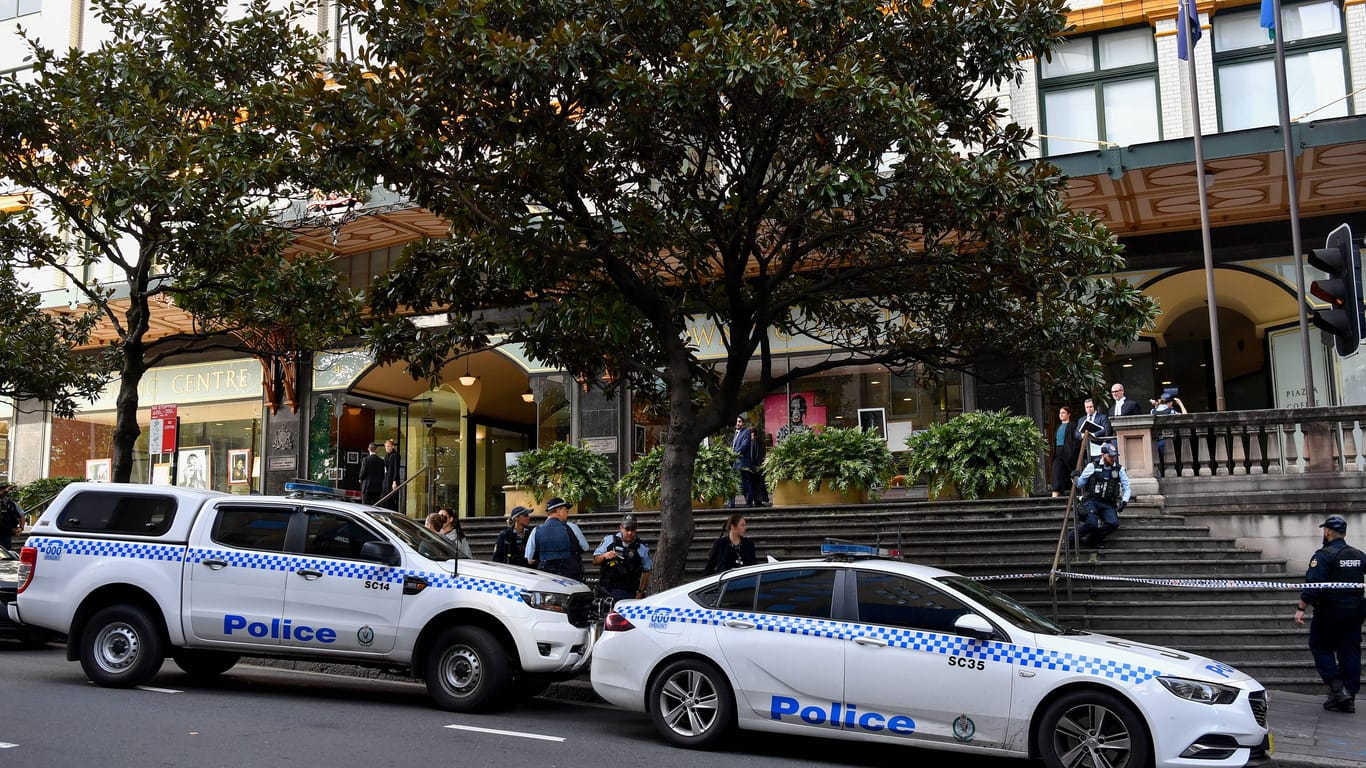 Polizeiautos in Australien (Archivbild): Die Beamten weckten die schlafenden Tatverdächtigen.