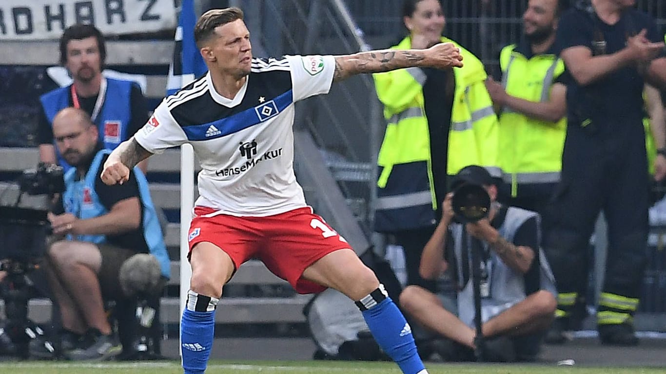 Sonny Kittel erzielte das 1:0 für den Hamburger SV.