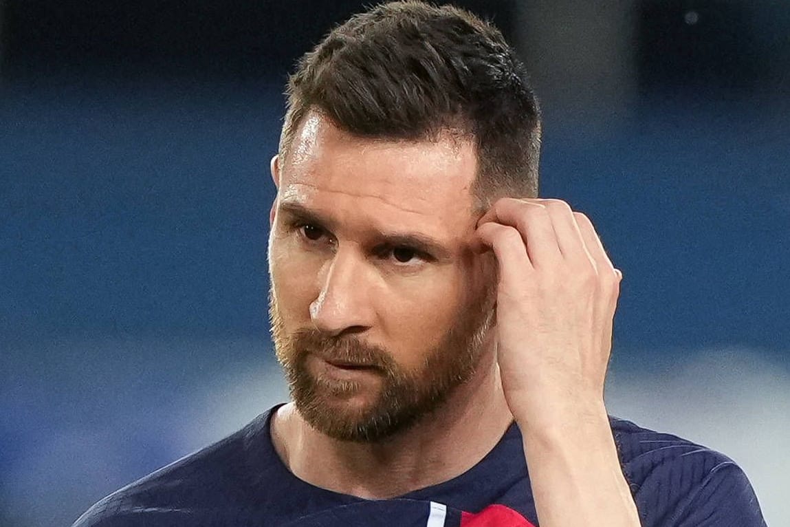 Lionel Messi im PSG-Trikot: Der Argentinier spielt künftig für Inter Miami in den USA.