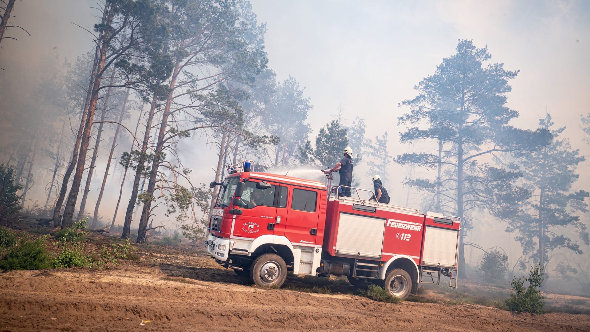 Waldbrand bei Jüterbog