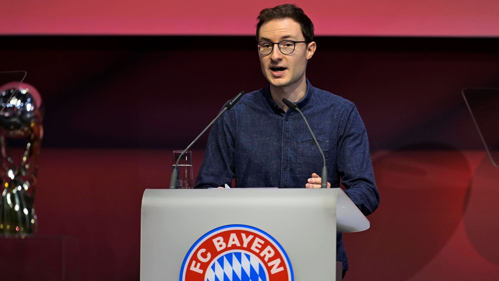 Engagiert: Bayern-Mitglied Michael Ott auf der Jahreshauptversammlung 2022.