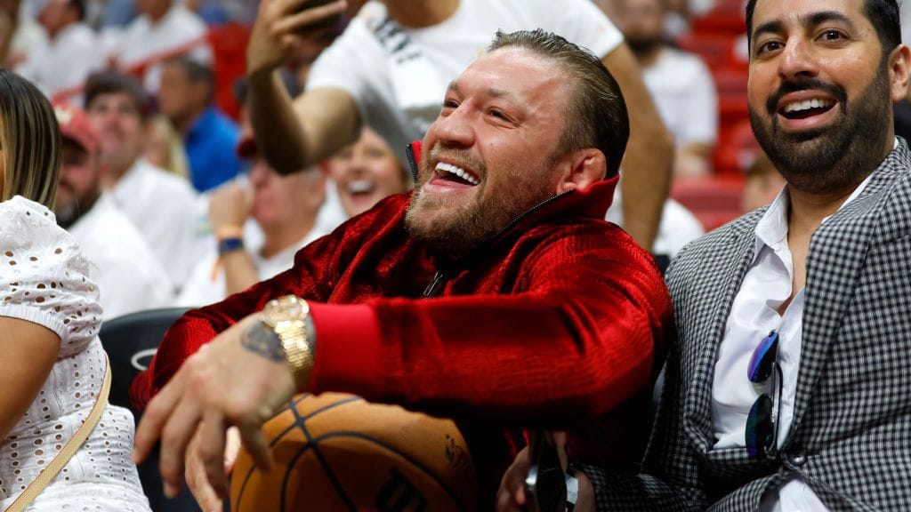 Conor McGregor zeigte sich ausgelassen bei dem Spiel in Miami.