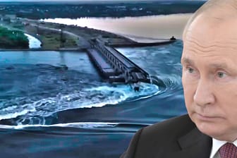 Der Kachowka-Staudamm in Cherson ist gebrochen: Hat Russland den Damm gesprengt?
