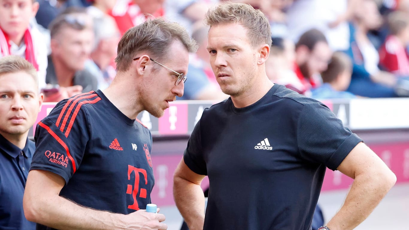 Maximilian Pelka (l.) und Julian Nagelsmann: Sie arbeiteten bei Bayern zusammen.