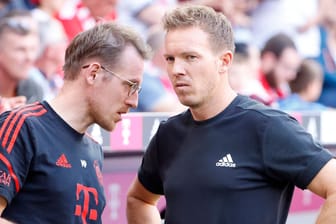 Maximilian Pelka (l.) und Julian Nagelsmann: Sie arbeiteten bei Bayern zusammen.