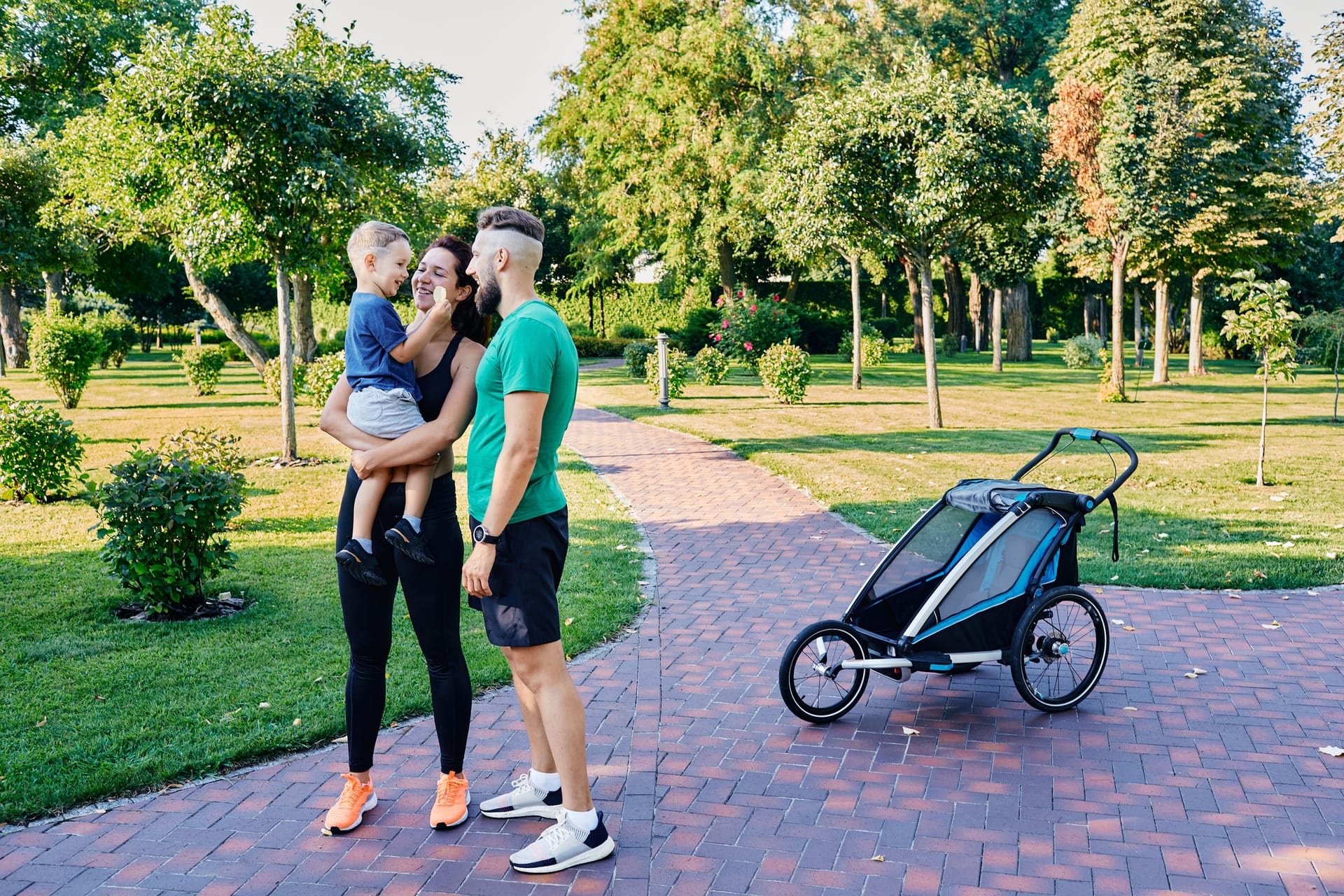 Die besten Fahrradanhänger zum Joggen mit Kleinkindern.