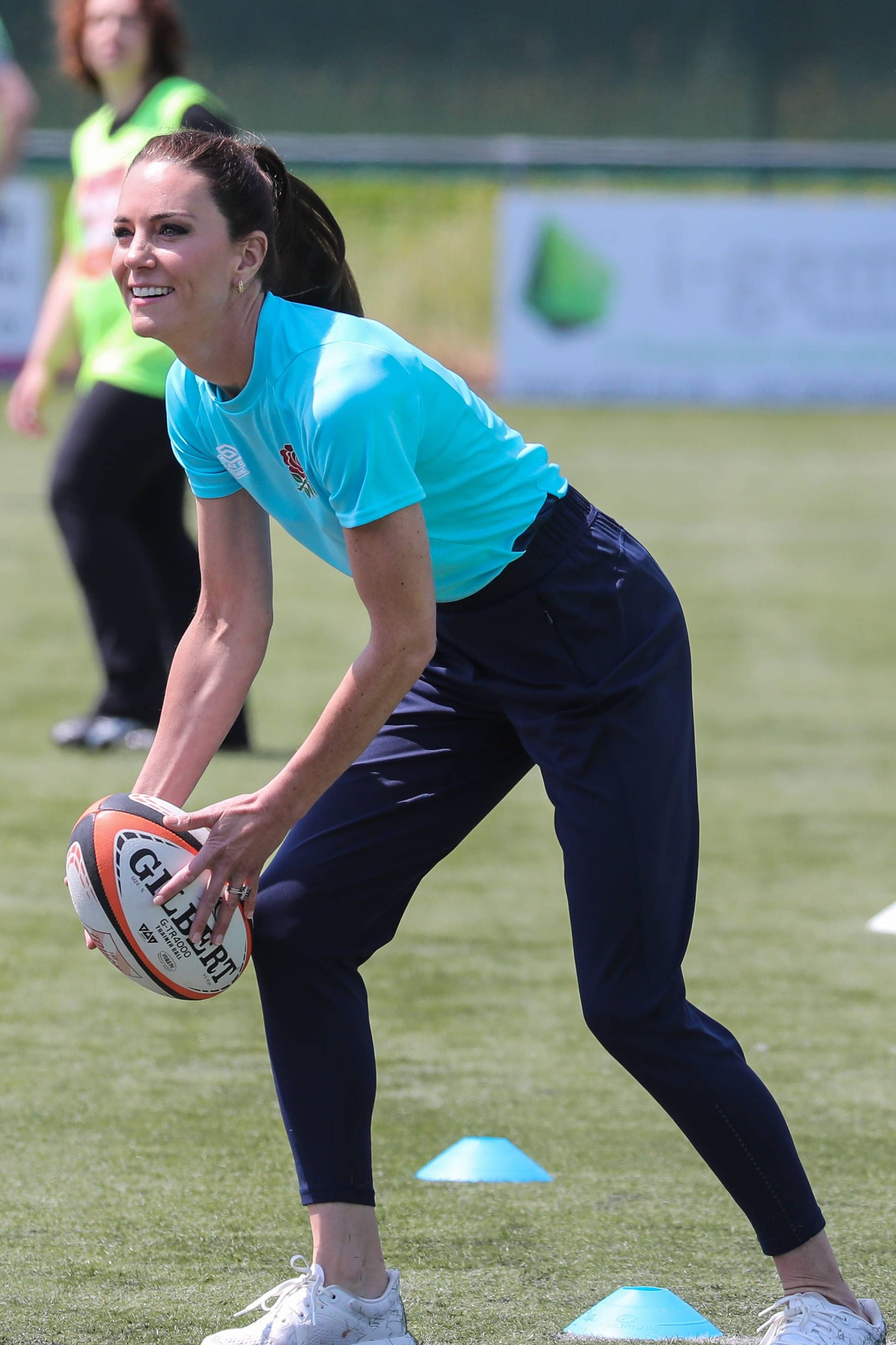 Prinzessin Kate auf dem Rugby-Feld.