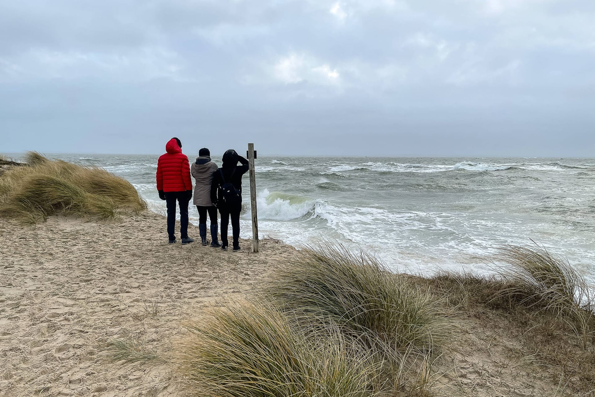 Touristen blicken auf Meer der Nordseeinsel Sylt (Symbolbild): Im September ist die große Schulreise.