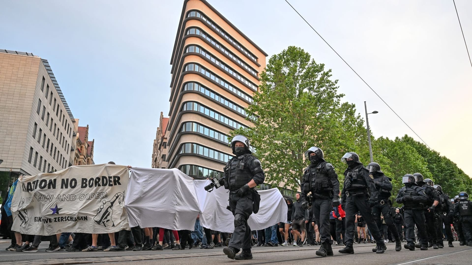 Proteste nach Urteil gegen Lina E.