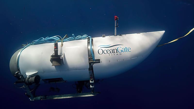 "Titan"-U-Boot des Unternehmens OceanGate Expeditions (Archivbild): Für die Expedition mit dem Tauchboot müssen die Insassen zuvor ein Sicherheitstraining durchlaufen. "Titan"-U-Boot des Unternehmens OceanGate Expeditions (Archivbild): Für die Expedition mit dem Tauchboot müssen die Insassen zuvor ein Sicherheitstraining durchlaufen.