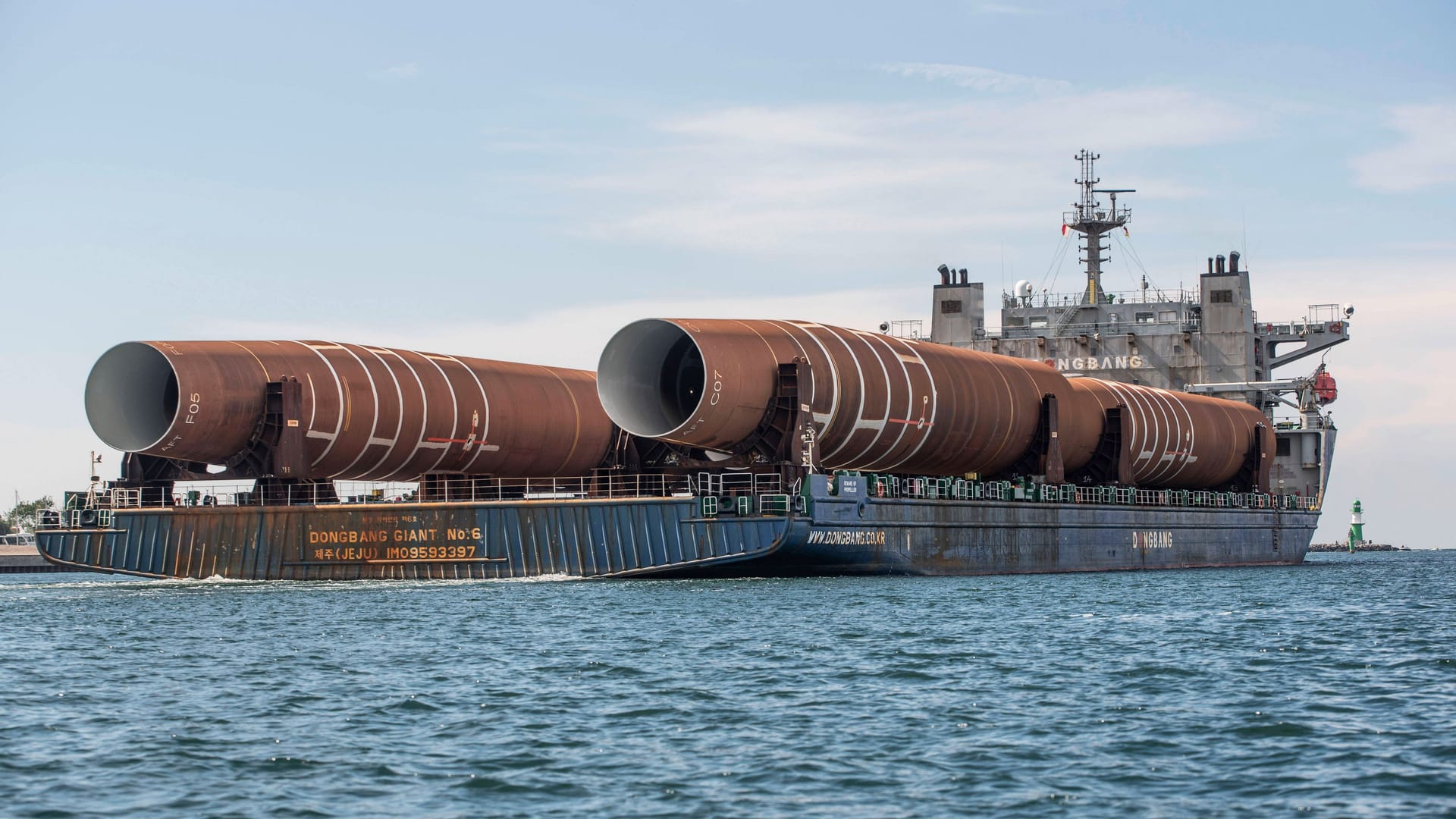 Großrohre in der Ostsee (Symbolbild): Wasser aus der Ostsee ist ein Vorschlag für die Versorgung in Berlin und Brandenburg.