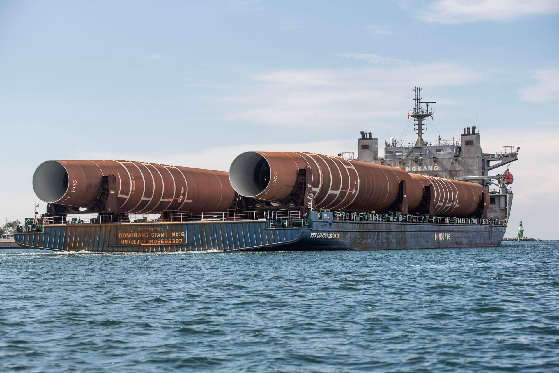 Großrohre in der Ostsee (Symbolbild): Wasser aus der Ostsee ist ein Vorschlag für die Versorgung in Berlin und Brandenburg.