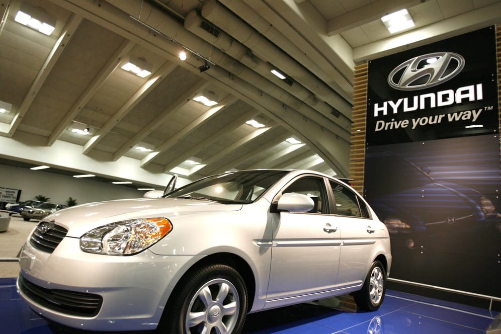Ein Hyundai-Auto bei einer Messe (Archivbild): In New York wurde Klage eingereicht, weil Diebstähle zu einfach sein sollen.