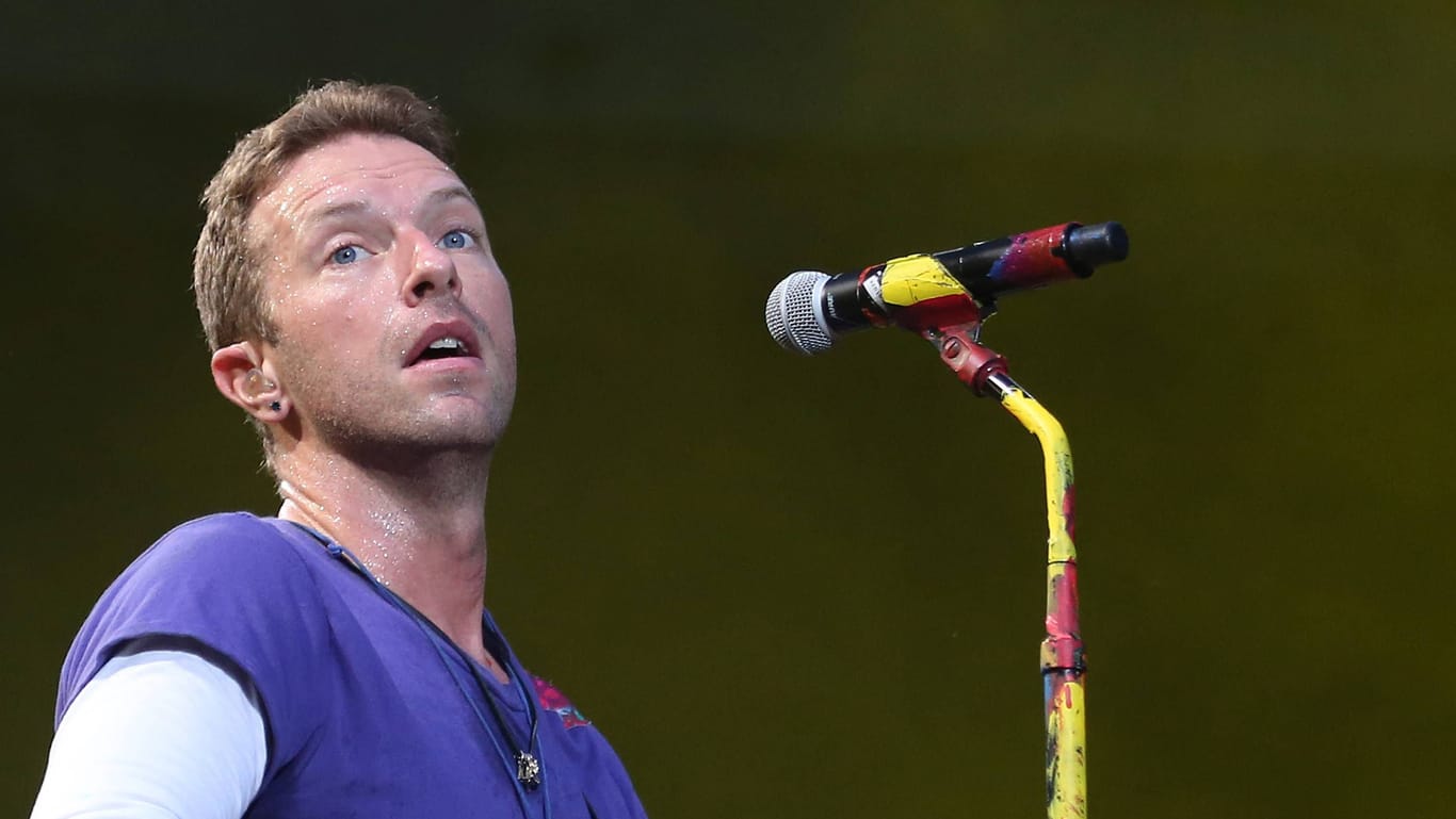 Chris Martin von Coldplay: Karten sind schwer zu kriegen.