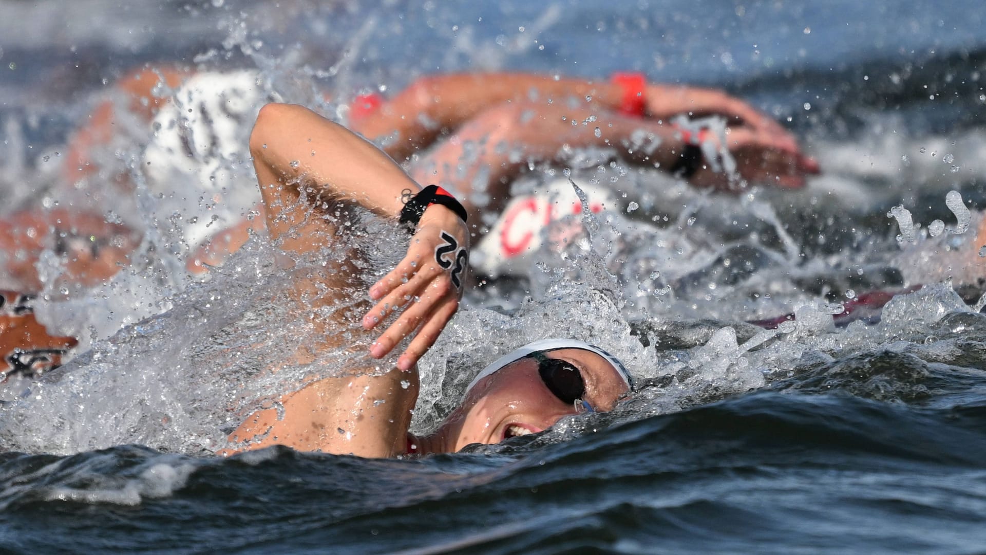 Leonie Beck bei der Schwimm-WM in Fukuoka.