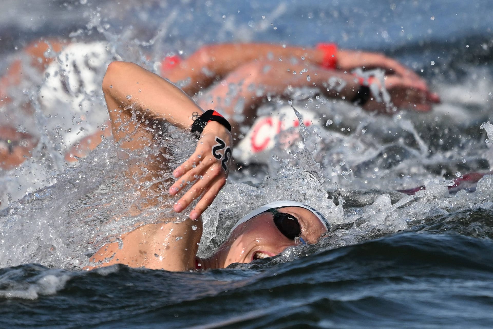 Leonie Beck bei der Schwimm-WM in Fukuoka.