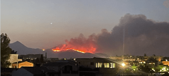 Waldbrände auf Korfu: Mehrere Orte wurden evakuiert.