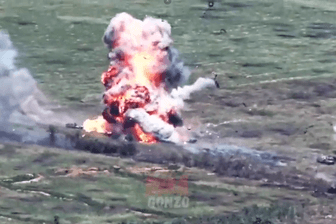 Ein ukrainischer Schützenpanzer zerbirst in einer massiven Explosion: Erneut scheitert ein ukrainischer Vorstoß im Süden Saporischschjas.