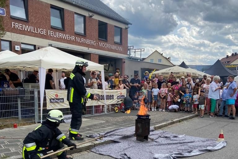 Freiwillige Feuerwehr Moorenbrunn: Sie sind da, wenn's brennt - und das dank wohl städtischer Investition auch noch in Zukunft.