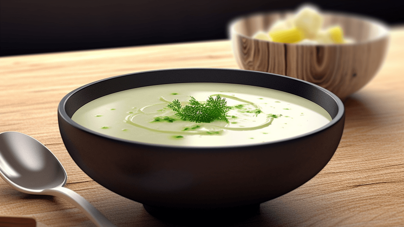 Eine Kohlrabi-Cremesuppe ist ein bodenständiger Klassiker. In unserer veganen Variante begeistert sie alle.