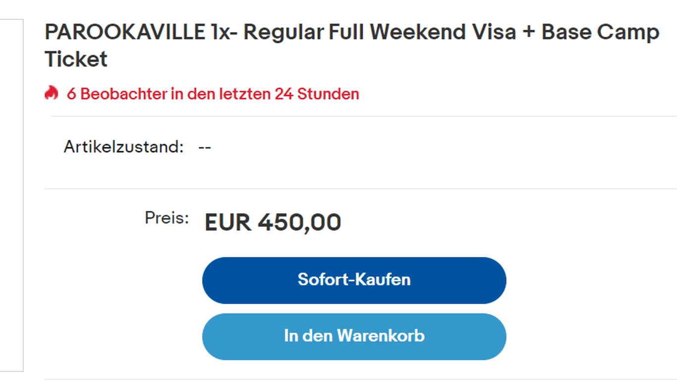 Ticketweiterverkauf: Jemand verkauft online sein Ticket für rund 100 Euro mehr.