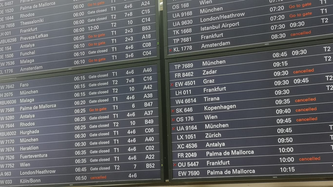 Flughafen Hamburg: Kein Flieger kam rein, keiner raus