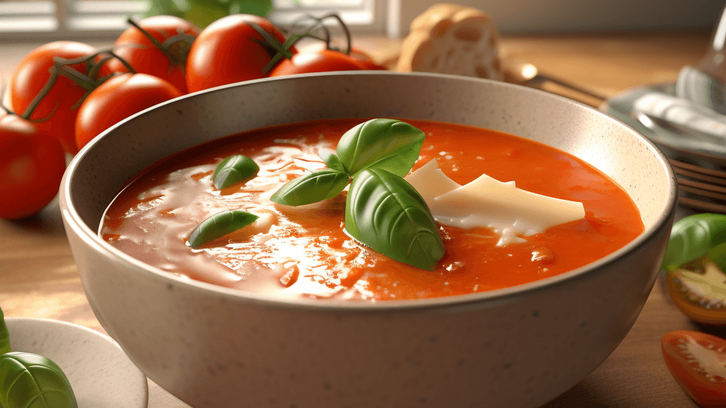 Tomaten-Basilikum-Suppe