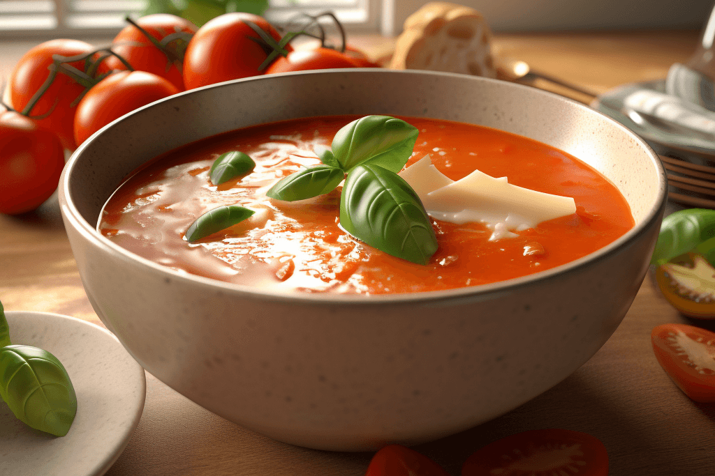 Tomaten-Basilikum-Suppe