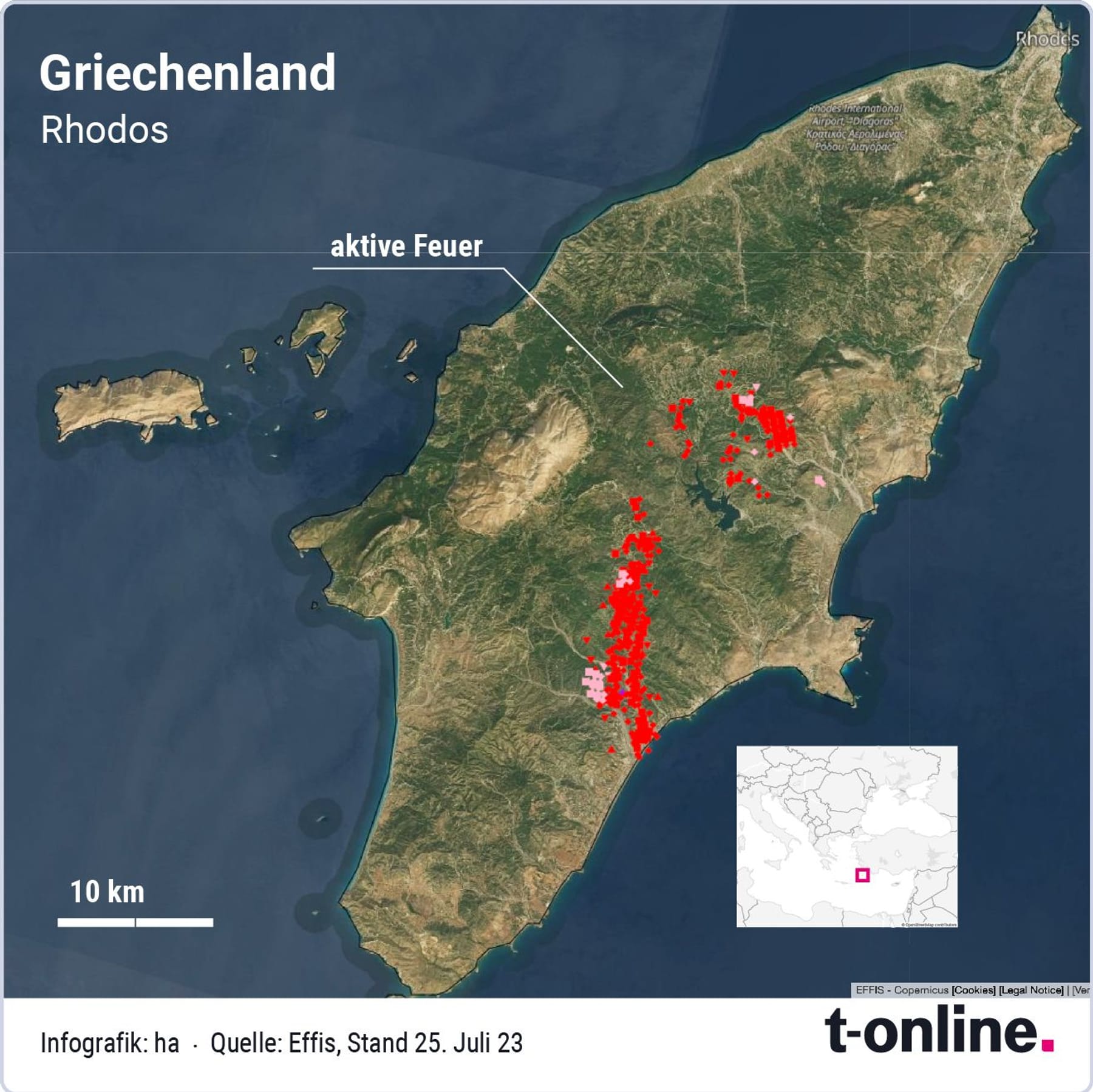 Waldbrände in Griechenland Löschflugzeug stürzt ab
